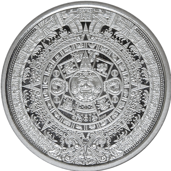 1/4 oz Silver Round - Aztec Calendar - Buy Online at MintBuilder